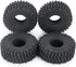 4PCS RC Soft Rubber 1.0 Tires 64MM with Foam Insert for 1/18 TRX4M 1/24 SCX24 Upgrades RC Crawler Car