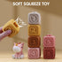 Nueplay 7 Pcs Soft Building Blocks, Sensory Stacking Toys with Horse Figure, Newborn Essentials for 6-18 Months Baby