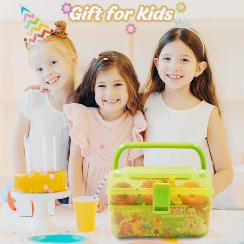 VERTOY Flower Garden Building Toy Set - 143 pcs STEM Educational Activity Toys for 3-6 Year Old Girls, Birthday Gift
