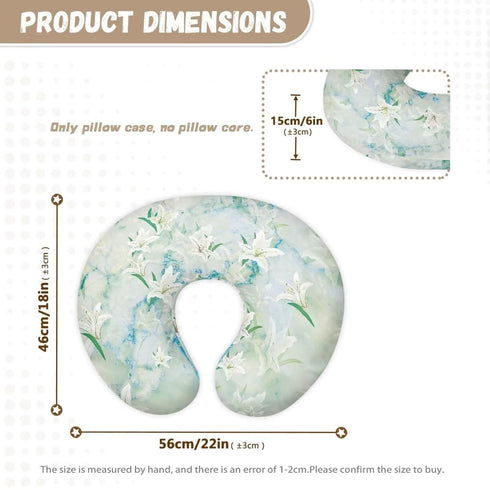 Eheartsgir Vintage Lily Baby Nursing Pillowcase Durable Comfortable Fabric Breastfeeding or Bottle Feeding Pillows