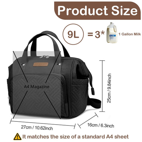 Backpack, 5 1 FHELAD Small Diaper Bag Crossbody Diaper Bag with Insulated Cup Holder & Detachable Shoulder Strap
