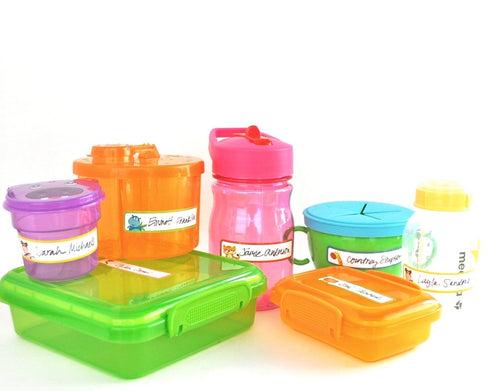 Set 2) Bottle Labels, Write-On, Self-Laminating, Waterproof Kids Name Labels for Baby Bottles, Sippy Cup for Daycare