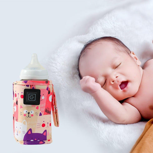 hzzsbu Portable Bottle Keep Warm, Baby Bottle Warmer for Travel, USB Milk Heat Keeper, Milk Bottle Insulation Cover