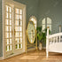 1:12 iLAND Dollhouse Furniture and Accessories on Scale, Miniature Coat Rack & Full Mirror (Golden Color)