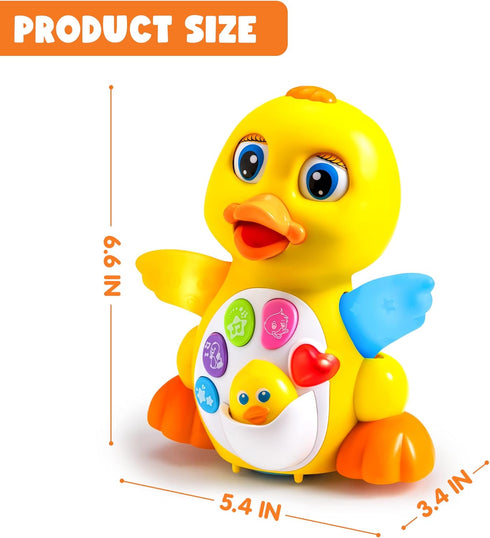 JOYIN Baby Toys Duck - Infant Dancing Crawling Musical Toy 18+ Months with Music & Lights, Baby Easter Basket Gift