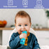 2-Pack Baby Teething Toys - TV Remote Control Shape Silicone for Babies 0-18 Months, BPA-Free (Black+Blue)