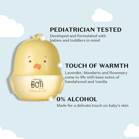 Boti Baby Sun Cologne, Relaxing Lavender Baby Perfume Spray 3.3 Ounce.