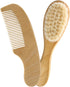 GARVALON Hair Brush Set Natural Wool Brush Wooden Comb for Curly Hair