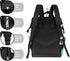 Hsnar Backpack Mushroom Print Waterproof Diaper Bag Large Capacity Baby Bag with Stroller Straps, Multi-Pocket Diaper