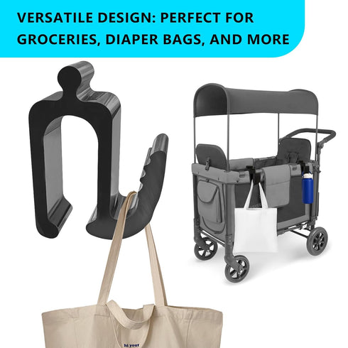 Zoucengx W4 (2, Wonderfold Wagon Accessories, Upgraded Multifunctional Side Hooks for Wonderfold Wagon - Durable