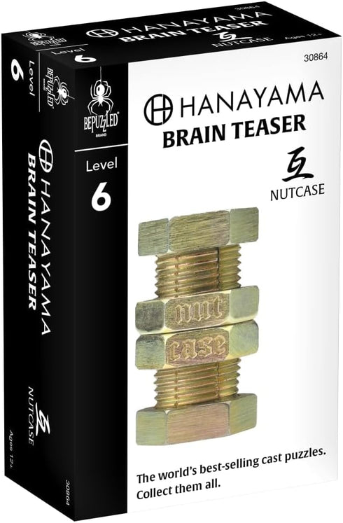 BePuzzled | Nutcase Hanayama Metal Brainteaser Puzzle, Mensa Rated Level 6, Ages 12 and Up