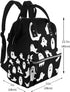 OUSIKA Backpack Daypacks Halloween Goth Print Diaper Bag Multifunction Laptop Travel Large Nappy Bag, Black, One Size