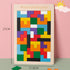 GEKELI 4 Pack Wooden Blocks Puzzles, Russian Blocks, Hexagon Puzzles, Tangrams Puzzles, Board Tic Tac Toe Game, Brain