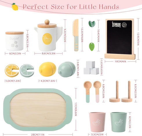 Set Set Sets 3-5 Lemonade Stand for Kids Tea Pretend Play Toys Tea Party Lemonade Stand Supplies No Assembly Required