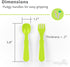 3x3 Set Set Re-play Divided Toddler Plates and Utensils - Toddler Forks and Spoons - Dishwasher and Microwave Safe