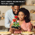 Set 596 HOGOKIDS Flower Bouquet Building with LED Lighting - PCS Red Rose with Cover Botanical Building Blocks Kits