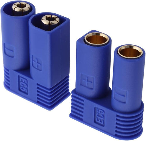 Hobbypark 5 Pairs EC5 Banana Plug Connectors - Female Male 5.0mm Gold Bullet Connector for RC Devices