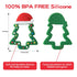 Jimibaby Package Silicone Teether - Christmas Teething Toy for Baby Boys & Girls, Perfect Stocking Stuffer, Comes