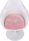 Fine Workmanship Doll House Office Chair, White Pink Round Feet Casual Rotatable Chair for 1:6 Doll House (with