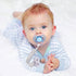 30 Pieces Wood Pacifier Clips Teething Grasping Toy Suspender Clips Natural Beech Wood Pacifier Clip Holder Charm DIY Pacifier Clips Chain Accessories (30)