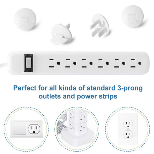 Outlet Covers Baby Proofing White - PRObebi 38 Pack Plug Covers for Electrical Outlets, Child Proof Socket Covers