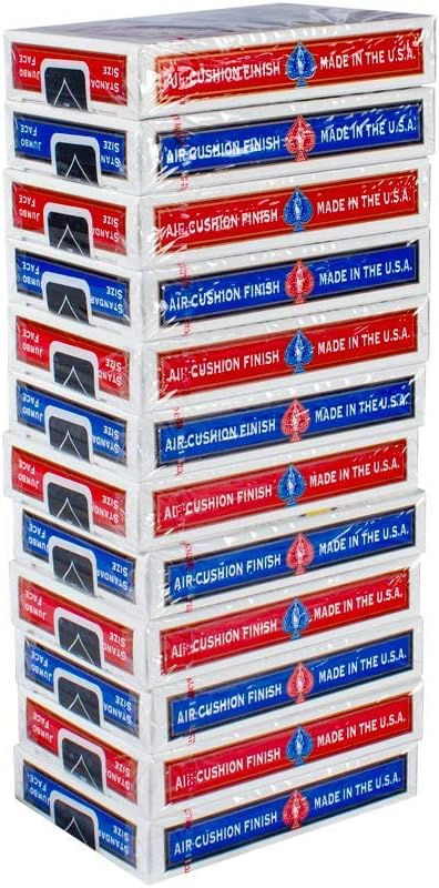 Bicycle 595954 Standard Rider Back Poker Playing Cards, 12 Decks