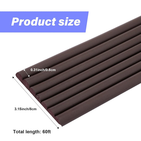 Tradder 59 ft Extra-Wide Baby Proofing Table Edge Protector Crib Rail Bumper Child Safety Bunk Bed Ladder Cover