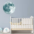 Glow Moon Wall Stickers, Luminous Stickers for Kid Room Decoration, Glow in The Dark Wall Decals