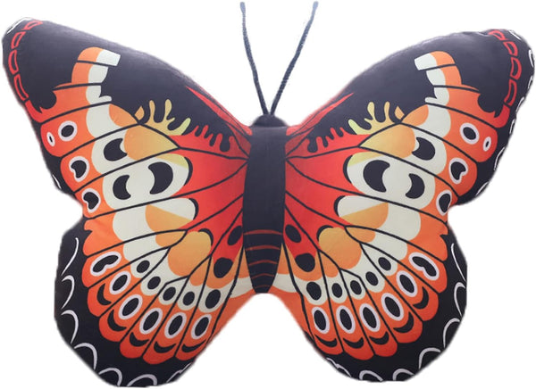 Butterfly Stuffed Animal Plush - Kawaii Butterfly Pillow Toy (16"×12", Colorful)
