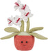 Apricot Lamb Potted Flower Plush Butterfly Orchid Plant, Soft Cute Plushies Toys for Baby Girl and Boy