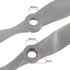 6x4 Inch 2-Vane 3Pcs uxcell RC Propellers CW for Airplane Nylon Gray with Adapter Rings