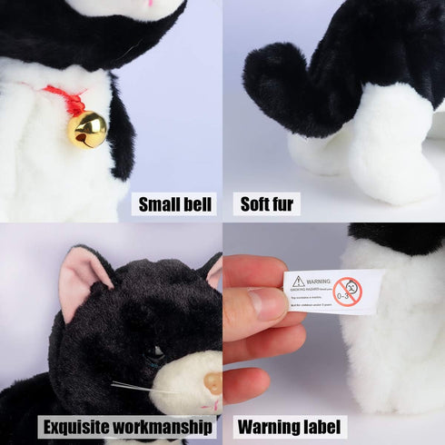 Smalody Interactive Plush Toys, Novelty Sound Control Mechanical Cat Electronic Pets Robot Cat Gift for Children