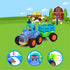 Push and Go Friction Powered Cars Toy Set - Construction Vehicles for 1-3 Year Old Boys - Tractor, Bulldozer, Mixer