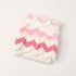 Baby Blanket Knitted Pink Chevron, Soft Toddler Nursery Crib Throw Blankets, Receiving Swaddle Blanket, Stroller Cover