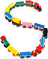 31 Set 15 10 Set Set Joqutoys PCS Wooden Train Cars - Magnetic Train Includes Cars, Bonus Connectors & Storage Bag