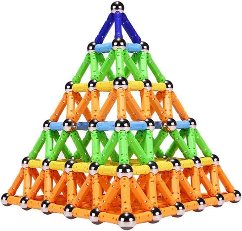 308Pcs Magnetic Building Sticks Blocks, Educational STEM Toys for Kids and Adults, 3D Construction Toy with Storage Bag