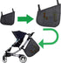 2 Pack Universal Side Sling Stroller Mesh Cargo Net and Organizer for Extra Storage Space