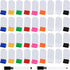 Meetory 112 Pcs Blank Game Board Markers and Game Card Stands with Black Marker Pens for DIY Board Game Party Favor