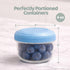 12 Set, 4oz WeeSprout Leakproof Baby Food Storage - Small Plastic Containers with Lids, Lock in Freshness, Nutrients