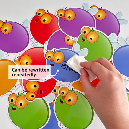 Dry Erasable Fly Cards, DIY Swat Educational Learning Game for Kindergarten Classroom