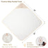 6-Pack Set 5 30 30 Inch Organic Cotton Baby Bath - Ultra Soft Embroidered Hooded Towel and Washcloths, Premium Gentle