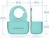 ADORIKIDS RideBib Silicone Vomit Bib with Extra-Deep Pocket for Motion Sickness Relief During Travel. Patent Pending