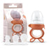 Soothing Silicone Frozen Baby Food Teething Toy, Pacifier Fruit Feeder and Teether - BPA Free, Terracotta Forage Feeder