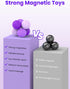 6PCS Silicone Magnetic Fidget Balls for Adults - Stress Relief Sensory Toys for Anxiety & ADHD, Quiet Office Desk Toys