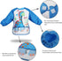 JNINTH Baby Bibs Waterproof and Wipeable - Eat and Play Smock Apron (6-36 Months)