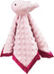 Baby Pink Whale Soft Stuffed Animal Security Blanket, Plush Lovey Blanket, Cuddly Snuggle Blankie for Boys Girls, 13"