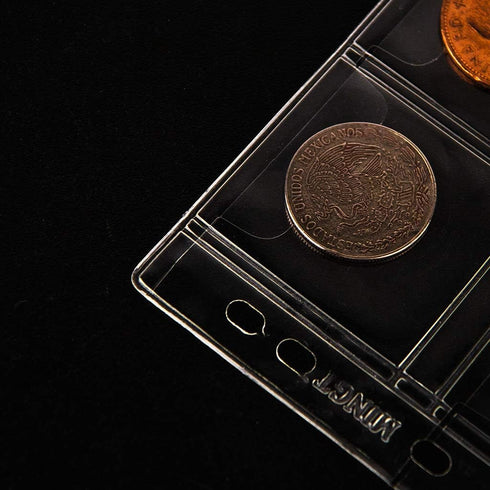 Uncle Paul Coin Collecting Pages, 5 Sheets, 20 Pockets, Standard 9-Hole Coin Pocket Inserts