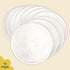 Pack 10 Nintara Baby Reusable Nursing Pads Soft & Absorbent Breast Pads, Bamboo Viscose Blend, Contoured Fit