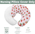 Summer Red Strawberries Baby Nursing Pillow Covers for Boy Girl Watercolor Strawberries Fruit Nursery Slipcovers