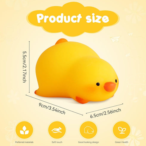 AiSiXin Duck Squishy Stress Balls for Kids and Adults, Dough Ball,Squishy Toys, Squeeze Sensory Toys, Animal Squeeze